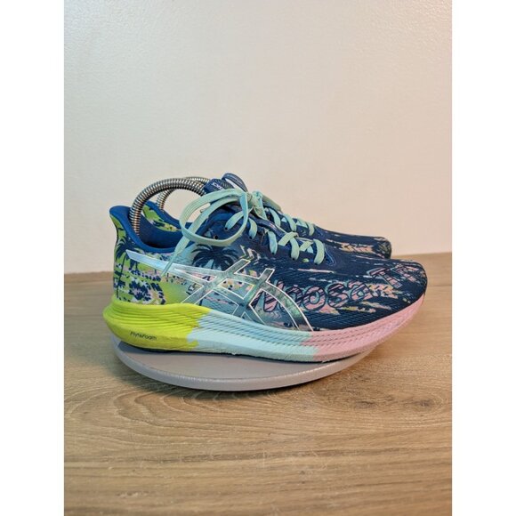 ASICS Noosa Tri 14 Shoes Womens Size 8 Multi Color FlyteFoam Running Sneakers - Picture 1 of 10